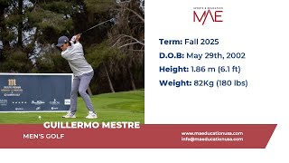 Guillermo Mestre  Fall 25 Mens Golf Recruiting Video [upl. by Hermina]