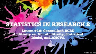 Lesson4A Additivity vs Nonadditivity and Introduction to GRCBD [upl. by Anilorak983]