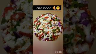 Homemade veg Pizza 🍕pizza youtubeshorts shortsvideo [upl. by Lisandra381]