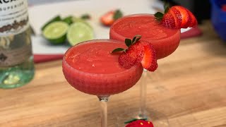 Cocktail Hour Frozen Strawberry Daiquiri [upl. by Arihppas]