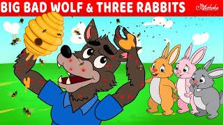 Big Bad Wolf and Three Rabbits  Bedtime Stories for Kids in English  Fairy Tales [upl. by Cheshire47]