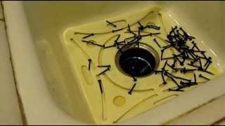 The Mag Mat  Magnetic Sink Mat Drywall Screws in the Sink Demo [upl. by Ecinaej]