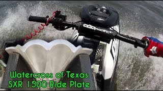 ChixSki Watercross of Texas SXR 1500 Double Concave Ride Plate Open Water Test [upl. by Eide]