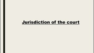 Jurisdiction of the courts In private international law  Shazia [upl. by Cecilio]