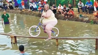 BEST BiKE RACE EVER ON EARTH  Cycling on the monkey bridge [upl. by Arrahs]