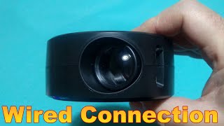 YT200 Projector Wired Connection Drongscreen App [upl. by Vaas]