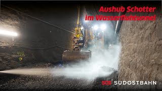 Aushub Schotter im Wasserfluhtunnel [upl. by Jeffcott]