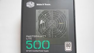 Cooler Master MWE White 500w Power Supply Review and unboxing [upl. by Yenahs320]