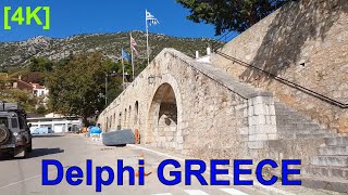 Delphi village GREECE walking tour [upl. by Nitsirc]