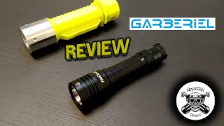 GARBERIEL MODEL FG1157 DIVE LIGHT amp FH1164 DIVE LIGHT REVIEW ESPAÑOLSPANISH [upl. by Suirad]