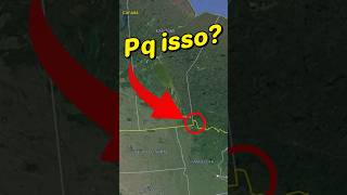 Bizarrice na fronteira dos EUA e Canadá estadosunidos geografia [upl. by Kcirttap9]