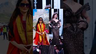 Urvashi rautela Ramp walk  Kedarnath temple urvashirautela bollywood shorts kuchbhi50505 [upl. by Leann]