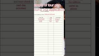 Best Sample of tour planitinerary duet like touristvisa subscribe fyp motivation money [upl. by Treulich]