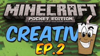 Frosty Logo  Creative Mode Minecraft Pocket Edition  Ep2 [upl. by Philana]