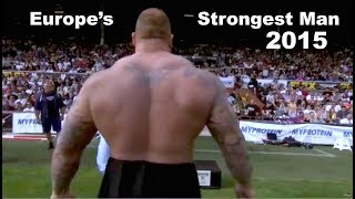 Europes Strongest Man 2015 Hafthor Julius Bjornsson v Eddie Hall STRONGMAN [upl. by Caruso]