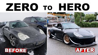 Porsche 911 Widebody Transformation in 12 Mins  from Stock to Racecar [upl. by Midas]