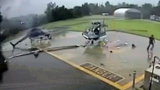 Two helicopters crash disaster in landing pad [upl. by Niotna599]