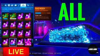 ALL PAINTED RAD ROCKS IN ROCKET LEAGUE [upl. by Aehtrod758]