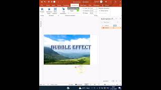 Part2 How to create Bubble burst animation shorts powerpoint powerpointanimations [upl. by Acirea]