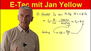 Gleichstrommotor Aufgabe 2 b Ankerstrom berechnen [upl. by Trebla]