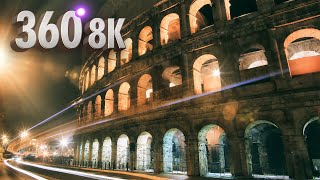 Explore ROME after Dark  8K 360° Guided Midnight Adventure  Meta Quest 3 VR Film [upl. by Cheng]