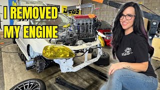 Removed my engine out of my Honda Civic Hatchback  PLUS steam cleaned it [upl. by Frayda]