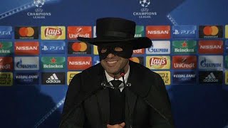 Shakhtar Donetsk boss celebrates win over Man City by going full Zorro [upl. by Llaccm]