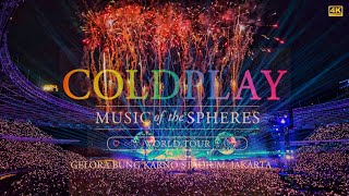 4K Coldplay  Music of The Spheres Live in Jakarta 2023  4K60 Full Concert FanCam [upl. by Ttocs]