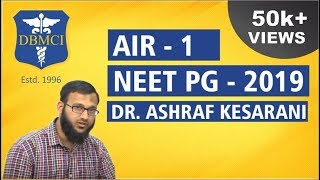 How To Score Rank 1 in NEET PG By DrAshraf Kesarani  DBMCI [upl. by Nalim]