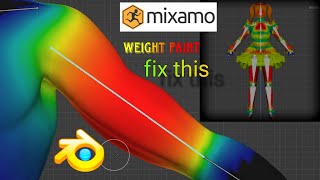 How to fix Mixamo Upload and Weight Paint Blender Tutorial [upl. by Ria]