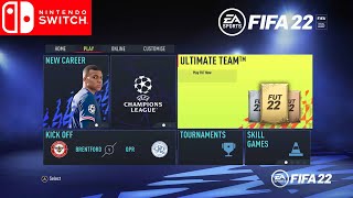 FIFA 22 Nintendo Switch Ultimate Team Gameplay 1080p HD [upl. by Scevour]