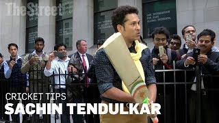 Sachin Tendulkar​ Shows You How to Hold a Cricket Bat [upl. by Rydder]