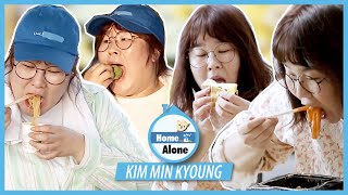 Mukbang quotHome Alonequot Kim Min Kyoungs Legend Eating Show [upl. by Felisha]