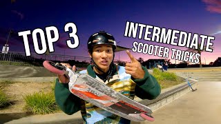 TOP 3 Intermediate Level Scooter Tricks [upl. by Perkin555]