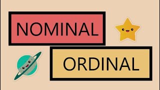 NOMINAL AND ORDINAL WITH EASY EXAMPLES [upl. by Eneloc776]