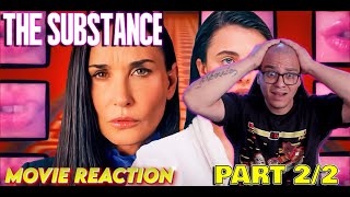 First Time Watching THE SUBSTANCE 22  Horror Movie Reaction amp Commentary  DEMI MOORE [upl. by Jalbert]