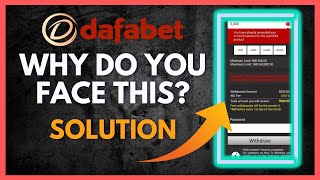 Dafabet Withdrawal Cancellation Essential Steps [upl. by Euphemie]