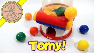 Pull N Pop Dome Gumball Machine 1995 Tomy Toys Revisit Video [upl. by Eelarat]