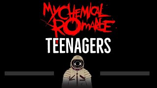 My Chemical Romance • Teenagers CC 🎤 Karaoke Instrumental Lyrics [upl. by Onaivlis]