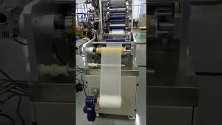 Lab mini cast film extrusion amp MDO stretching for pvdf film [upl. by Annoynek]