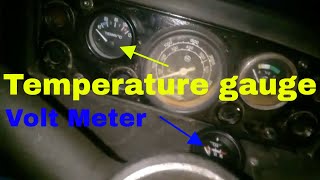 How to install a new temperature gauge with NPTF adaptor and a voltmeter on a UTB UNIVERSAL tractor [upl. by Simone]