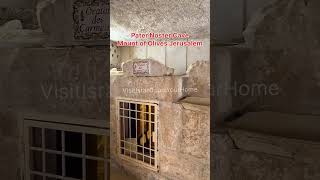 Pater Noster Cave Mount of Olives Jerusalem the place where Jesus taught His Disciples how to pray [upl. by Savdeep]