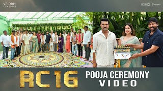 RC16 Pooja Ceremony  Ram Charan  Janhvi Kapoor  Buchi Babu Sana  AR Rahman Mythri Movie Makers [upl. by Verney]