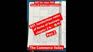 BST ch2 Forms of business organisation part 2👈🏻for class 11th shorts education [upl. by Romona376]