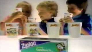 Ziploc DuckTales Movie Tumblers commercial  1990 [upl. by Anavoig840]