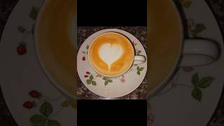 Practicing heart latte art shortvideo latteartbasic latte coffee [upl. by Dimmick776]