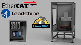 LinuxCNC EtherCAT for reals this time  New Control Cabinet and Leadshine Servos [upl. by Mlehliw772]