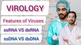 Basic Features of Viruses  ssdsDNA VS ssdsRNA microbiology virology virus [upl. by Odnarb]