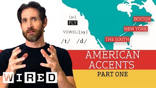 Accent Expert Gives a Tour of US Accents  Part One  WIRED [upl. by Tiertza]