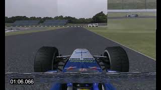 F1 Challenge 9902 Onboard  TV Cams  1999 Minardi M01 at Suzuka International Circuit [upl. by Inilam]